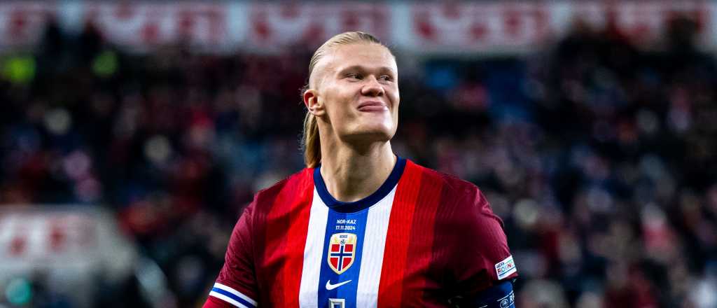 Video: triplete del insaciable Erling Haaland y ascenso de Noruega