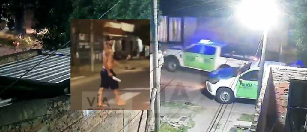 Video: tuvo un brote y murió tras ser atropellado por un patrullero