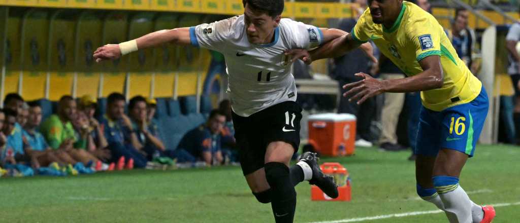 Los dos golazos en el empate entre Brasil y Uruguay