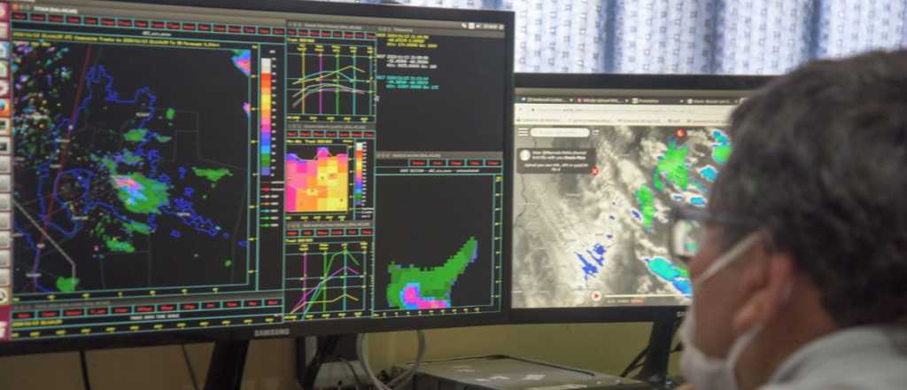 Alerta de granizo en Mendoza: mirá el radar en tiempo real