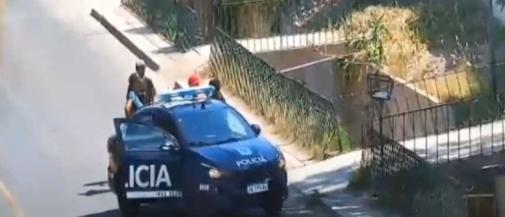 Video: así atraparon a dos jóvenes armados en Guaymallén