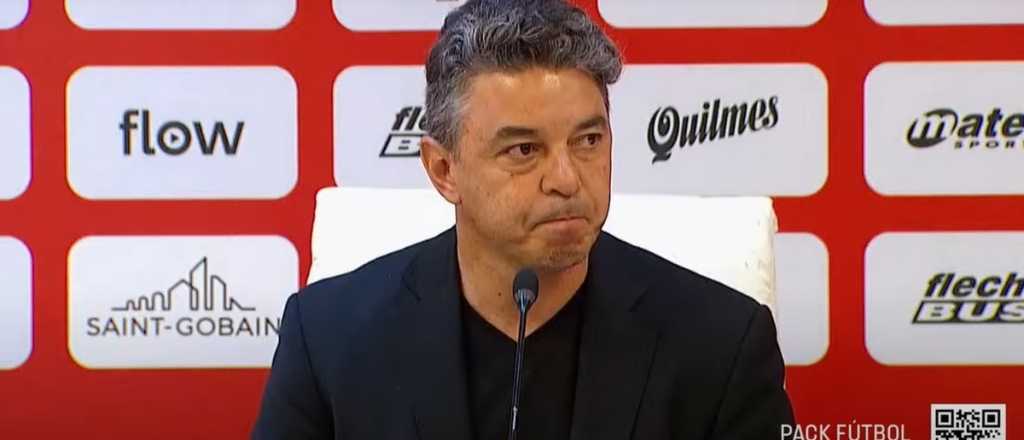 Gallardo se enojó porque taparon el escudo de River: "Es un montón"