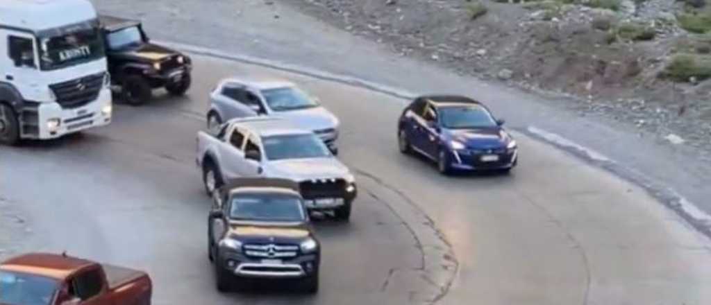 Videos: el peligro de los imprudentes en la ruta a Chile 