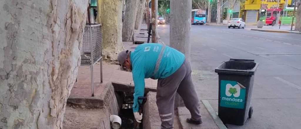 Fotos: así limpiaron el centro de Mendoza tras las compras por Navidad