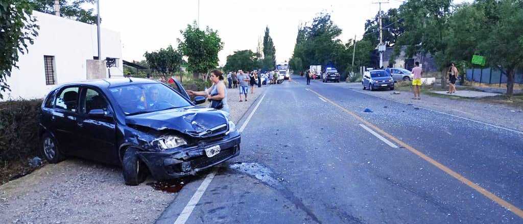 Tres heridos tras un fuerte accidente en San Rafael