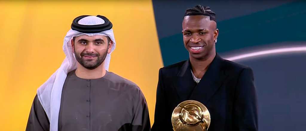 Vinicius fue elegido el mejor del mundo en los Globe Soccer Awards