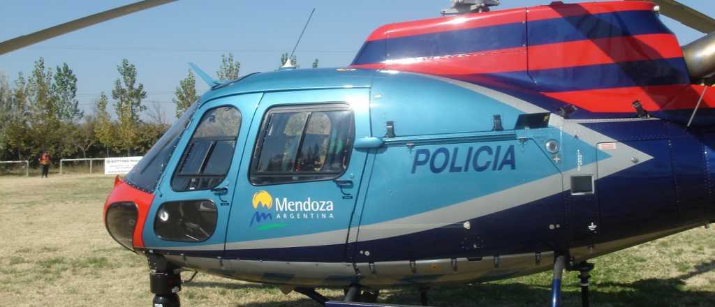 Rescataron en helicóptero a un ciclista que se accidentó en el Dique Frías