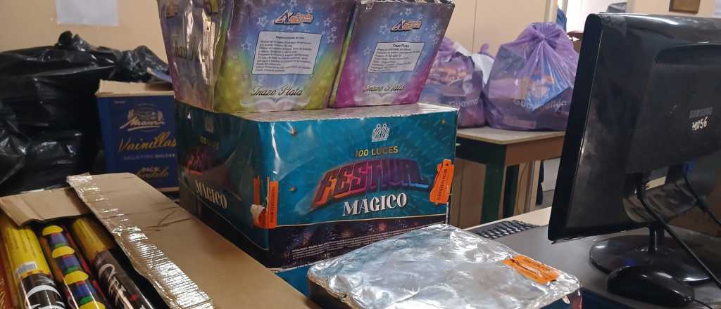 Decomisaron $8 millones en pirotecnia en Guaymallén
