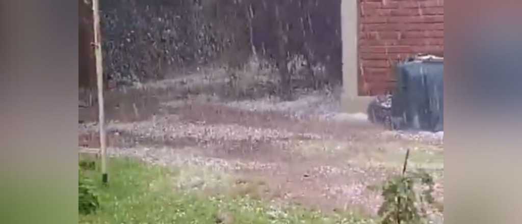 Video: lluvia y granizo en la previa de Año Nuevo en el Gran Mendoza