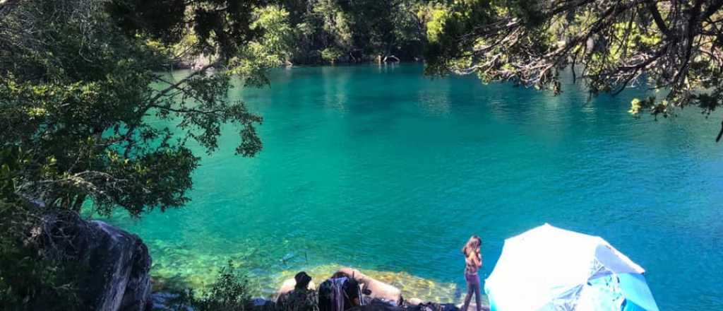 La playa caribeña en medio de la Patagonia