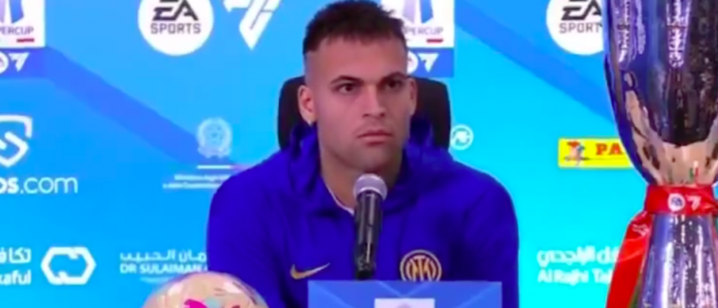 El increíble susto de Lautaro Martínez en plena conferencia