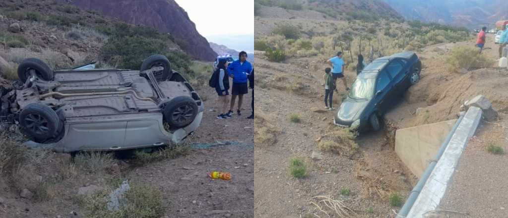 Dos accidentes viales en Alta Montaña