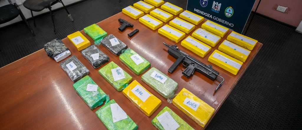 Ocho detenidos y 36 kilos de cocaína entre Guaymallén y un hotel céntrico