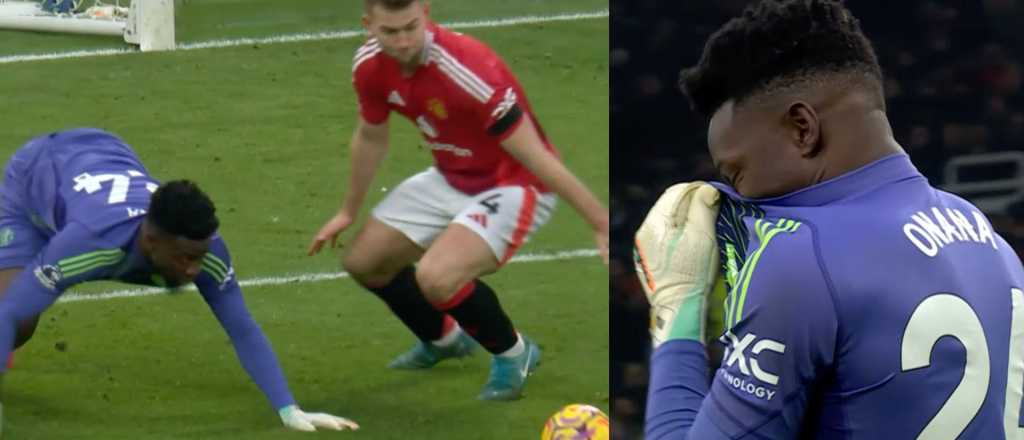 Video: blooper y papelón del arquero del Manchester United