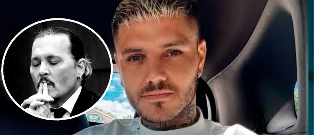 Mauro Icardi se viralizó por compararse con el actor Johnny Depp en Instagram