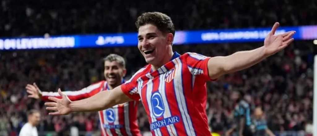 El Atleti le remontó el partido al Leverkusen con doblete de Julián