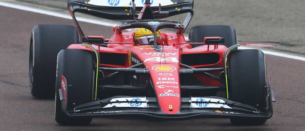 Hamilton se subió a la Ferrari y causó el delirio de los fanáticos