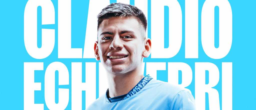 Echeverri fue presentado en el City: posible debut y número que usará