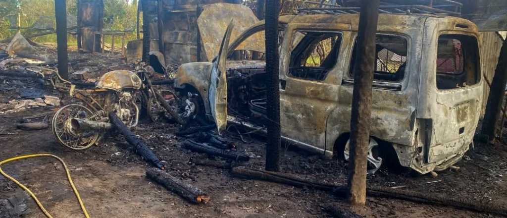 Una familia perdió todo en un incendio en San Rafael