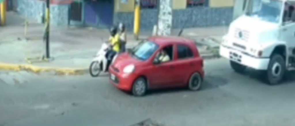 Video: robó un auto y lo detuvieron por el lector de patentes
