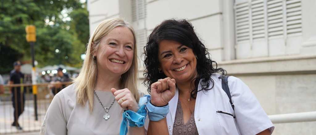 Hebe Casado marchó por los derechos "del niño por nacer"