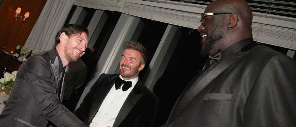 Furor en las redes por el encuentro entre Messi y Shaquille O'Neal