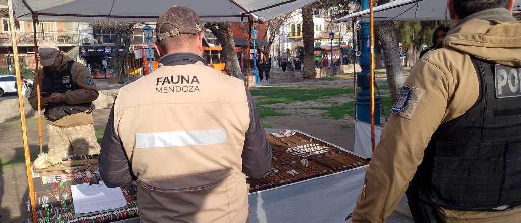 Incautaron artesanías ilegales en la Plaza Independencia