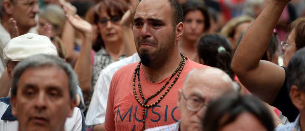 Las fotos gigantes de la manifestación por Nisman en Mendoza