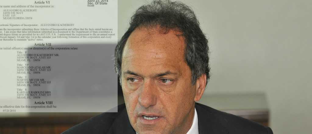 Investigan dos cuentas bancarias que complican a Scioli