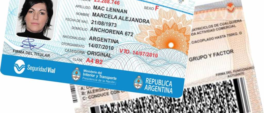 Aclaran que la nueva licencia de conducir es válida en el extranjero